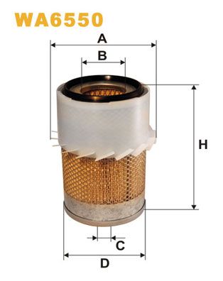 WIX FILTERS Воздушный фильтр WA6550